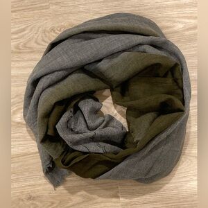 Banana Republic Gray and Olive Scarf